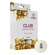 Torres CLUB 2* (TT21014) Мячи для настольного тенниса (6 шт)