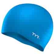 TYR WRINKLE FREE SILICONE CAP Шапочка для плавание Голубой/Белый