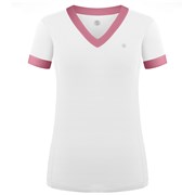 Poivre Blanc MERYL SHIRT Футболка теннисная женская Белый/Розовый